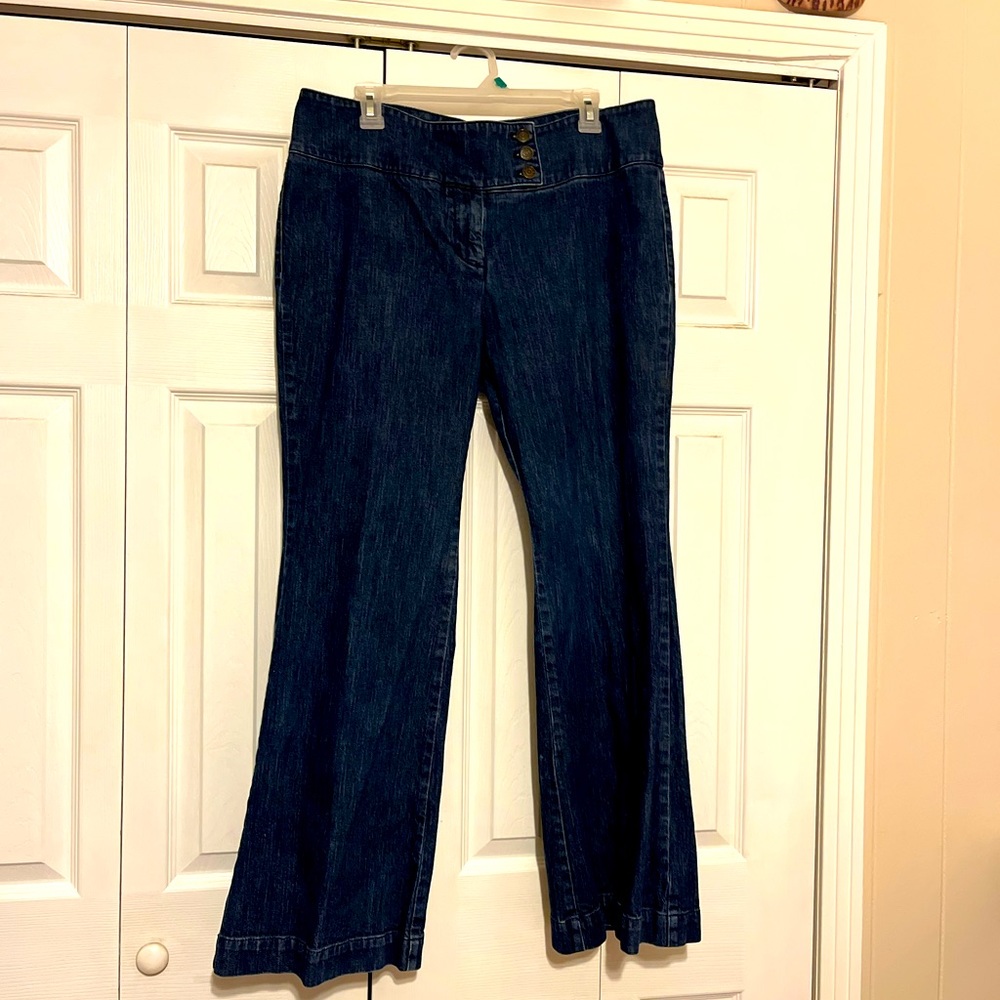 New York and Company wide leg denim jeans